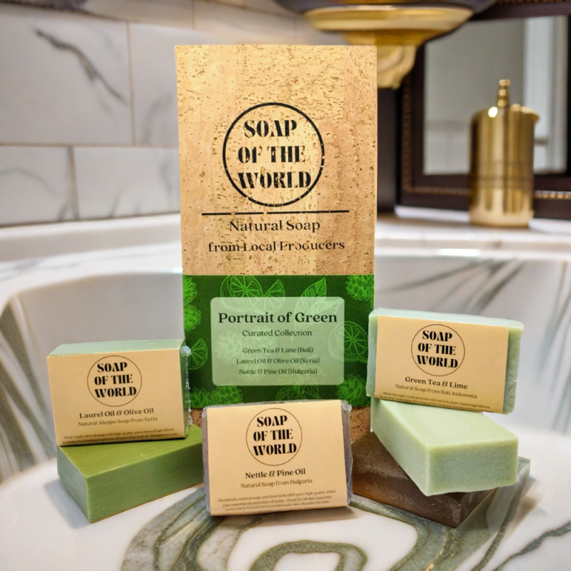 Portrait of Green - Natural Soap Collection (3 soap bars)